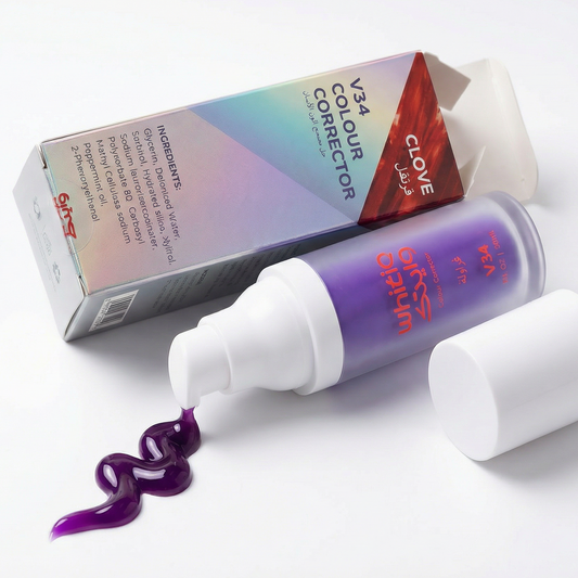 V34 Color Corrector (Clove) مصحّح لون بنفسجي لتصحيح فوري للون الأسنان بنكهة القرنفل.