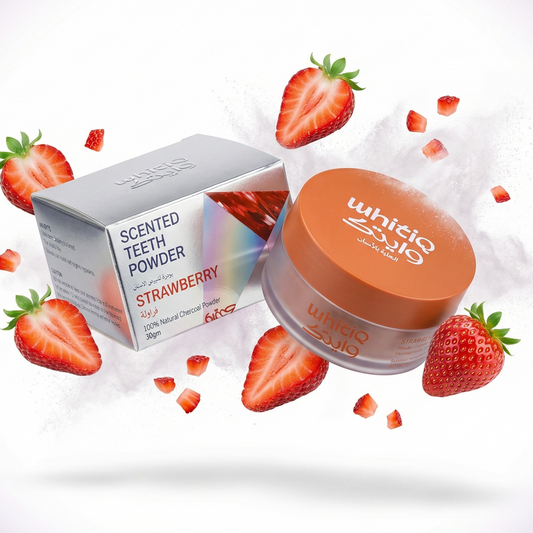 Whitening Powder (Strawberries) بودرة تبييض أسنان بنكهة الفراولة.