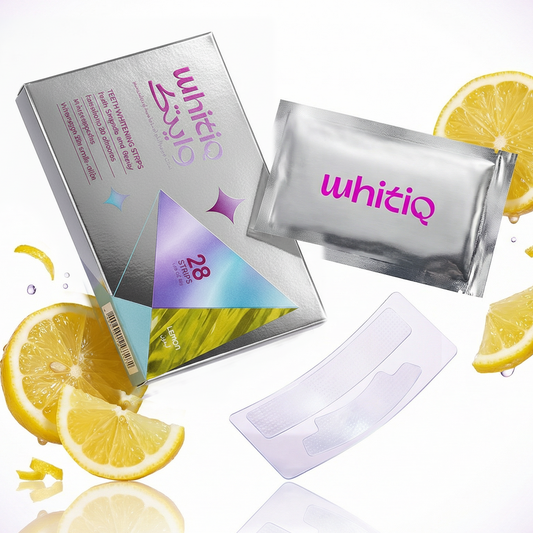 Whitening Strips HP (Lemon) شرائط تبييض للأسنان العادية بنكهة الليمون المنعشة.