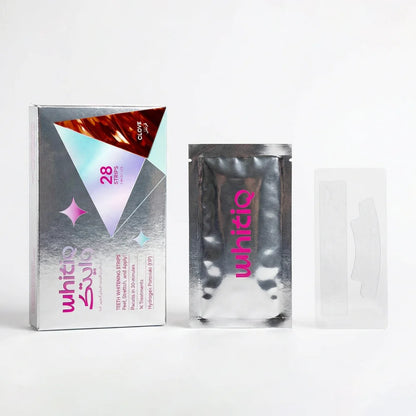 Whitening Strips HP (Clove) شرائط تبييض للأسنان العادية بطعم القرنفل الدافئ.